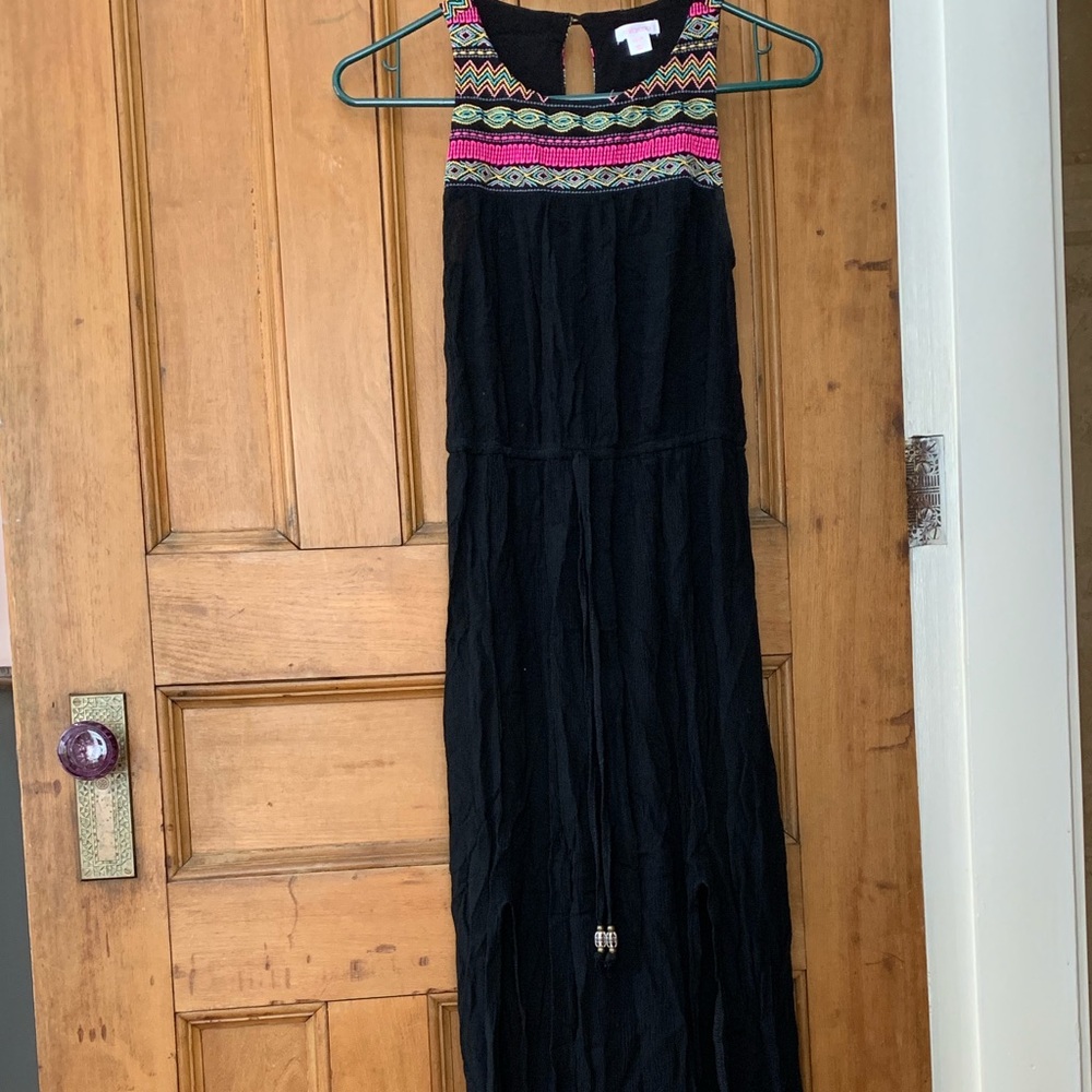 Xhilaration black maxi dress